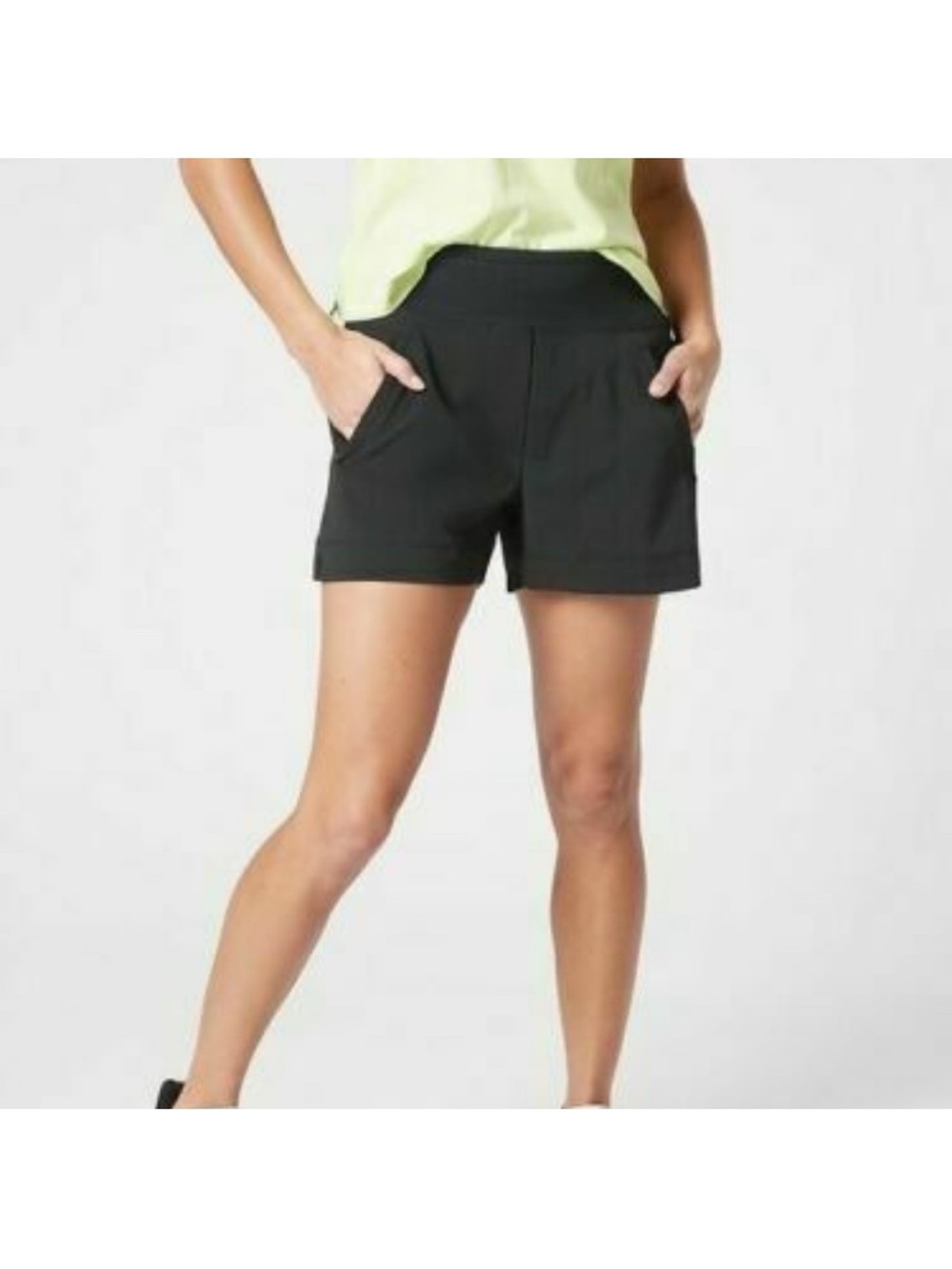 Athleta Black Athletic Pull-On Shorts